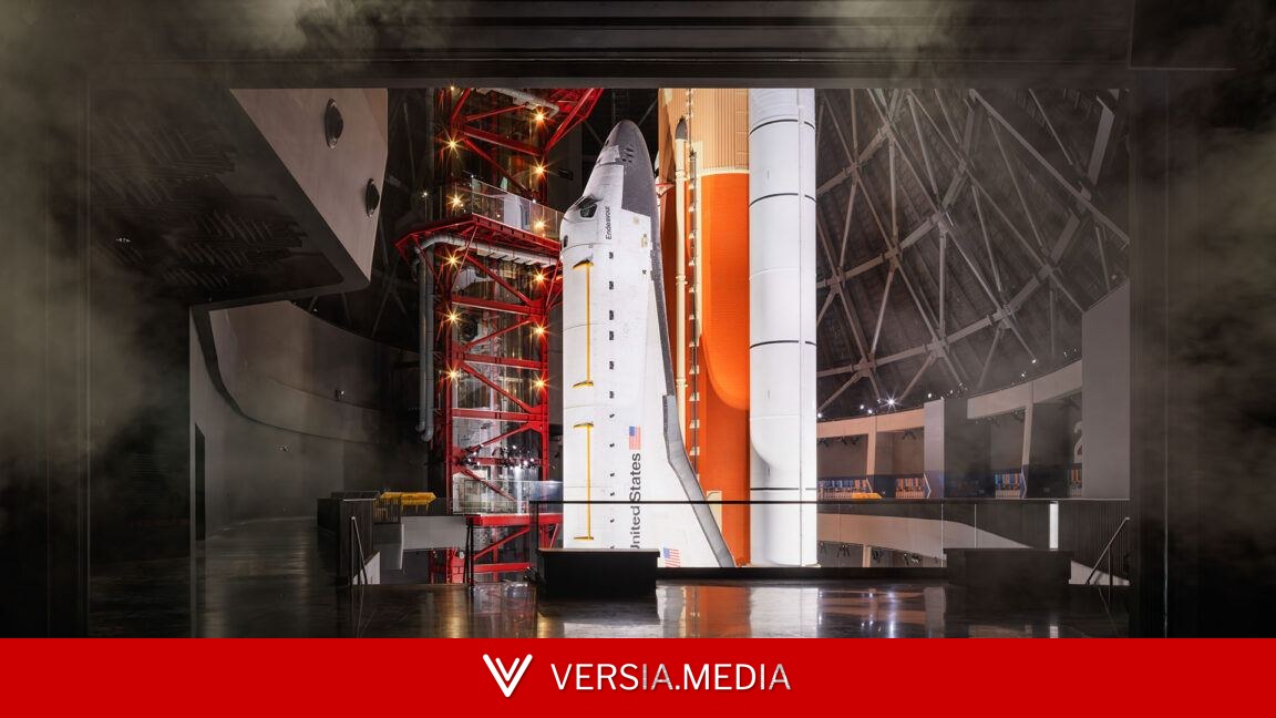 We got a sneak peek of the final space shuttle set to go on public display