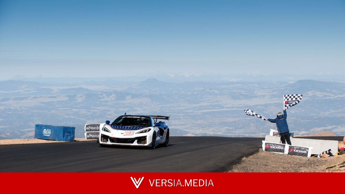 1,250 hp hybrid Corvette shatters the Pikes Peak production record